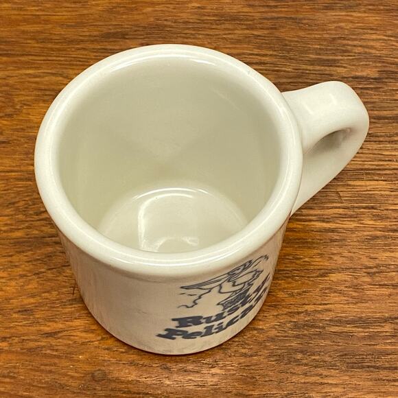 Vintage Rusty Pelican Logo 8oz Diner Mug Heavy Restaurant Ware Dove Stamp USA - Picture 3 of 9